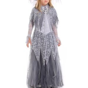 Spooked Victorian Zombie Halloween Costume Dress Size Girls Medium 5-6